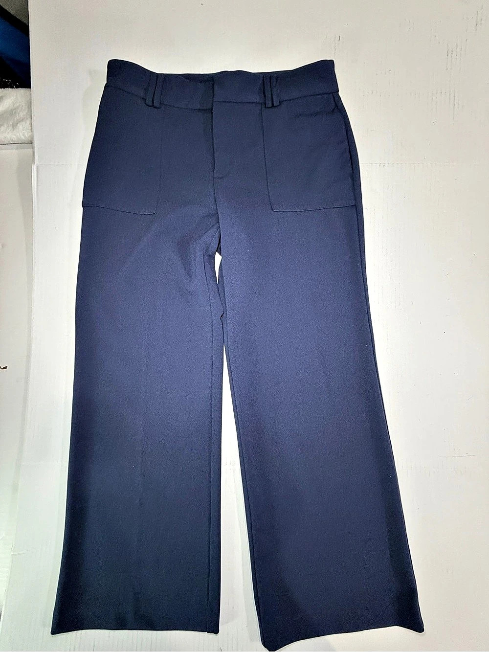 Vintage Y2K INC International Concepts Wide Leg Trousers in Blue Size 14 Petite